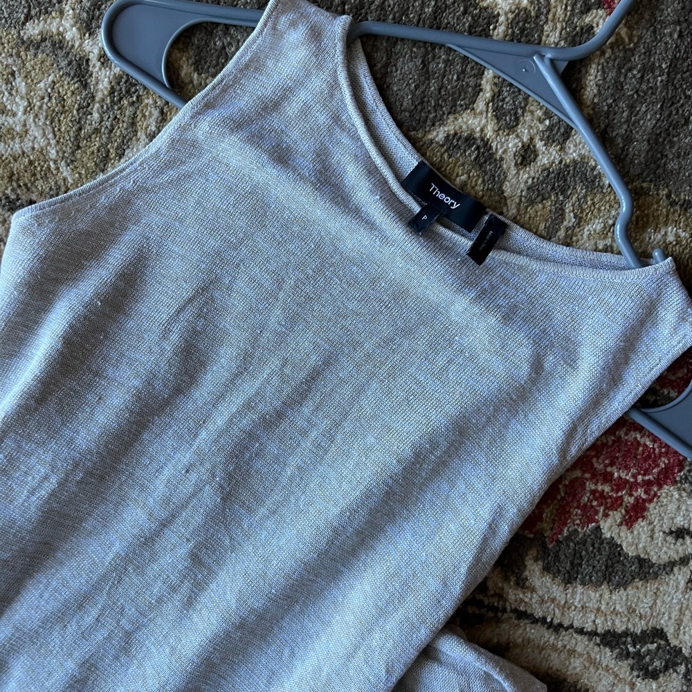 Tan linen dress by Theory